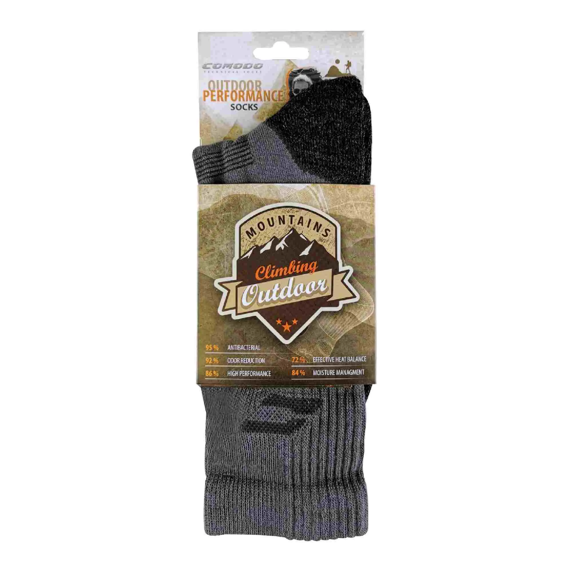 1 Pack Anti Blister Bamboo Hiking Socks for Summer