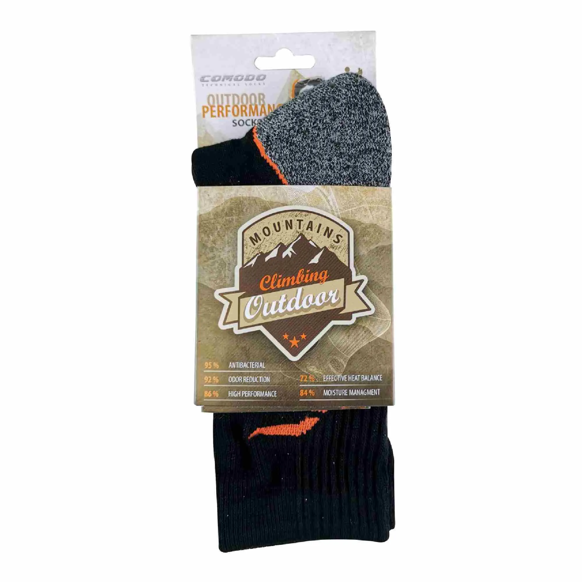 1 Pack Anti Blister Bamboo Hiking Socks for Summer