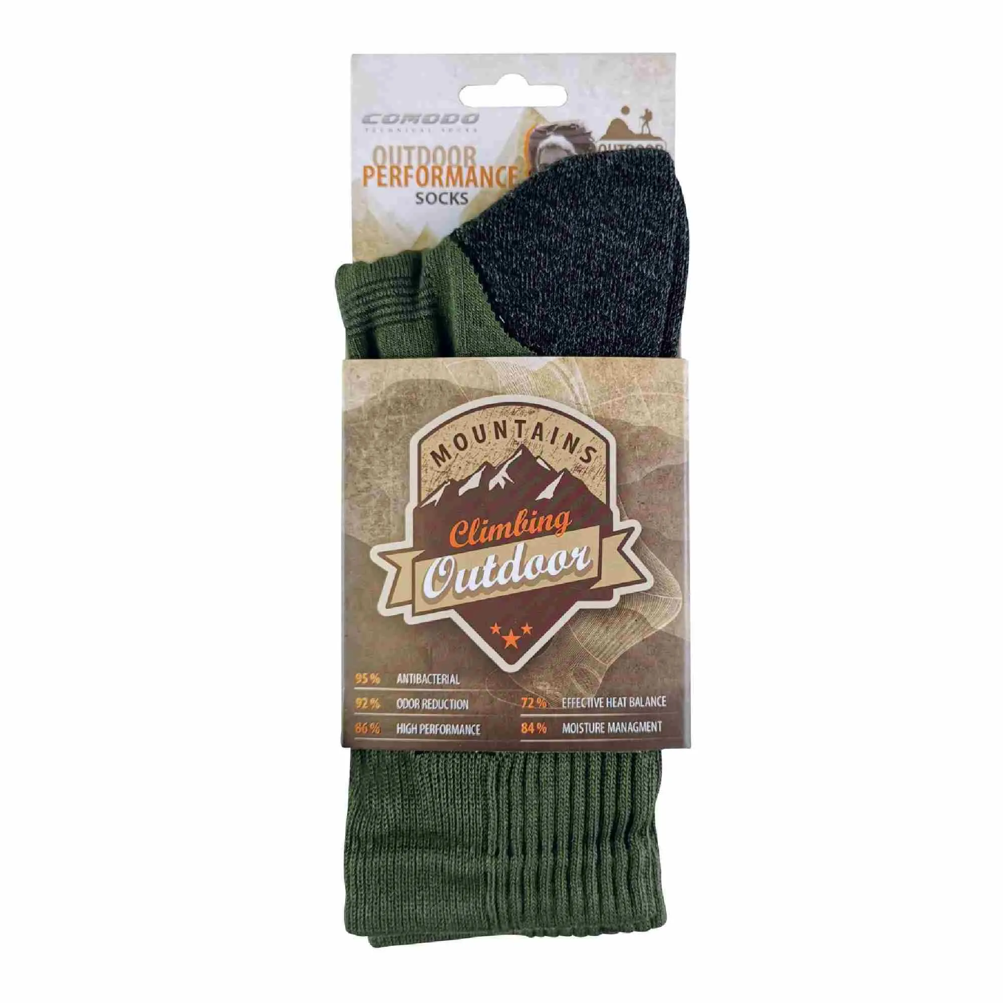 1 Pack Anti Blister Bamboo Hiking Socks for Summer