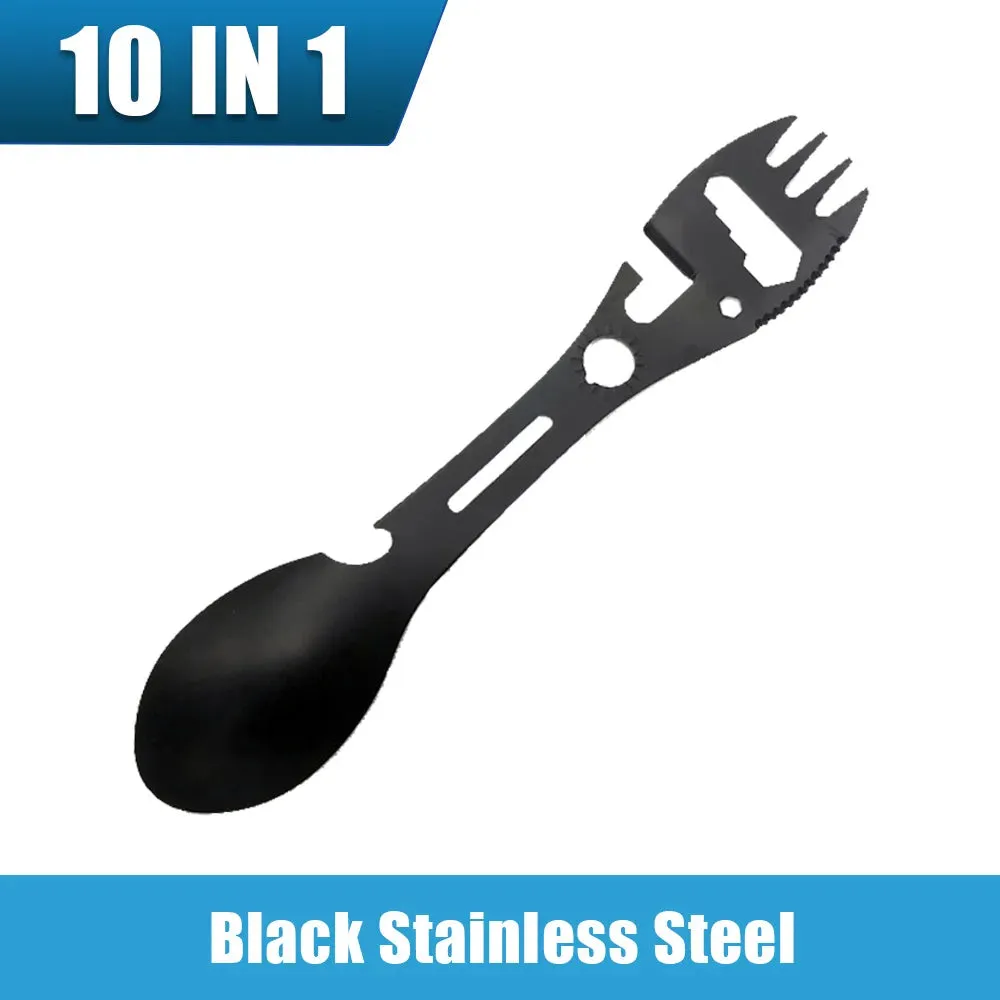 10-in-1 Stainless Steel Camping Multi-Tool