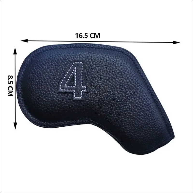 10pcs/set golf iron headcover 3-9,p,s,a , club head cover embroidery number case sport golf
