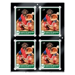 130PT 4-Card Black Border UV ONE-TOUCH Magnetic Holder