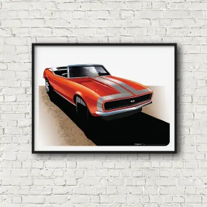 1968 Camaro RS/SS Convertible Poster