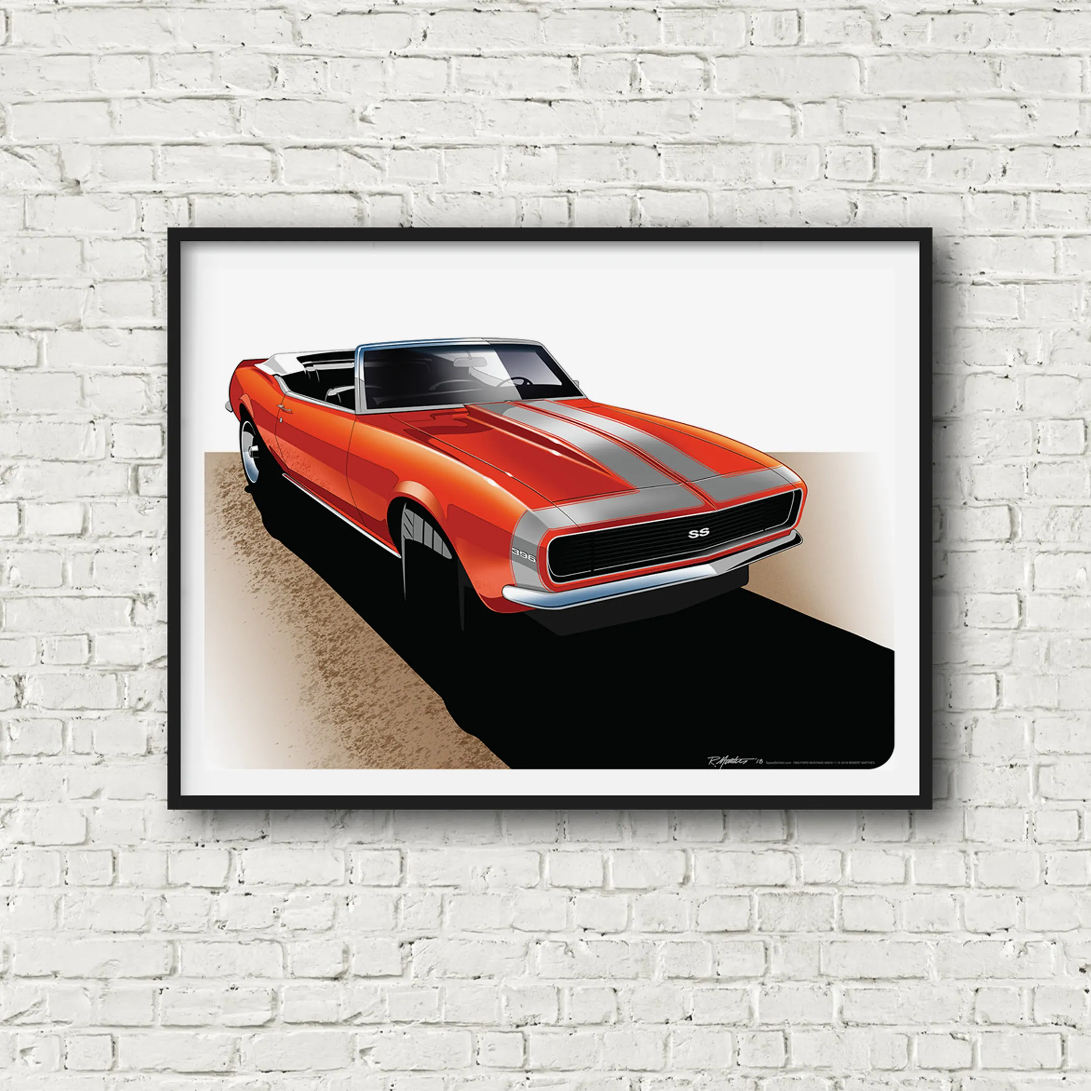 1968 Camaro RS/SS Convertible Poster