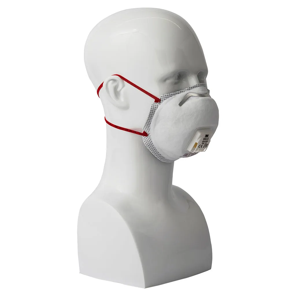 3M 8833 Disposable Respirator NR Mask - FFP3 - Valved