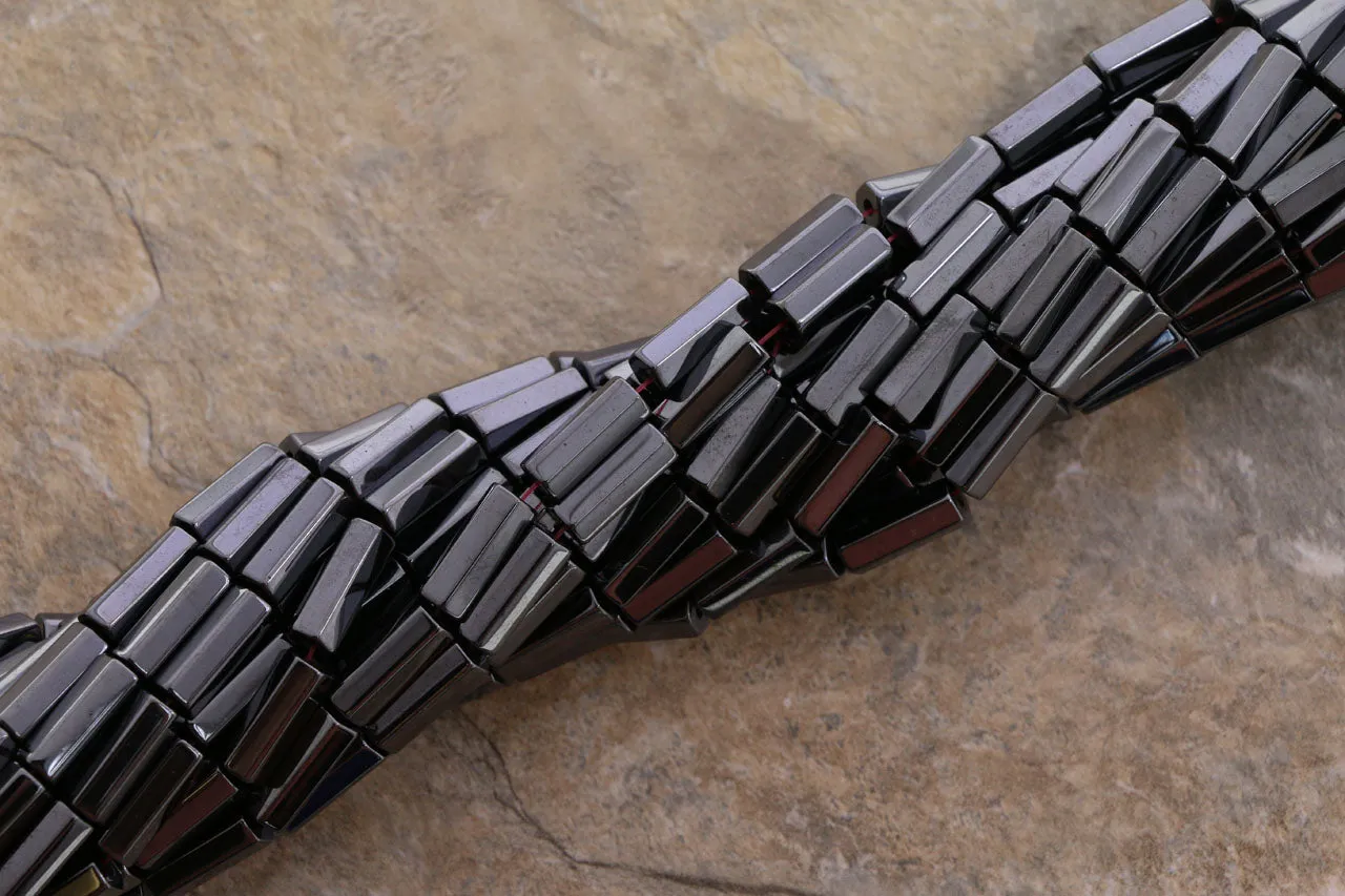 5X12mm Magnetic Hematite Hexagon Tube Mh18