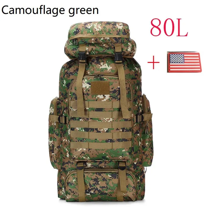 80L/100L Mountaineering Backpack: Tactical Bag for Outdoor Adventures