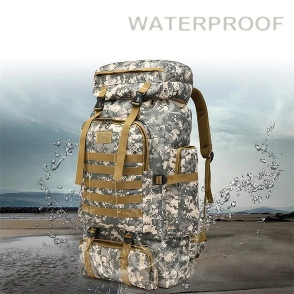 80L/100L Mountaineering Backpack: Tactical Bag for Outdoor Adventures