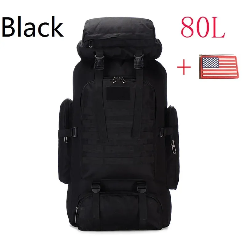 80L/100L Mountaineering Backpack: Tactical Bag for Outdoor Adventures
