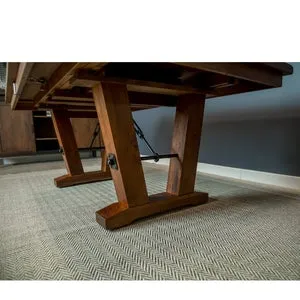 84" Holbrooke Expandable Rustic Cherry Dining Table