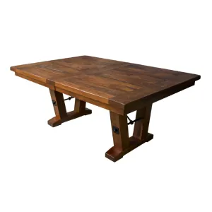 84" Holbrooke Expandable Rustic Cherry Dining Table