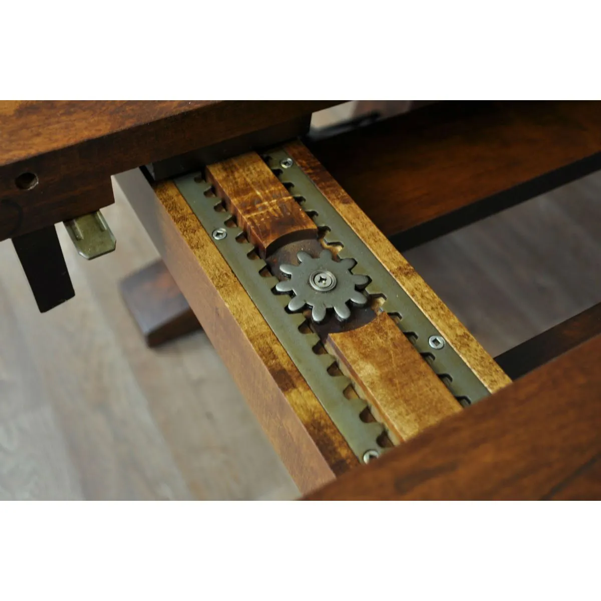 84" Holbrooke Expandable Rustic Cherry Dining Table