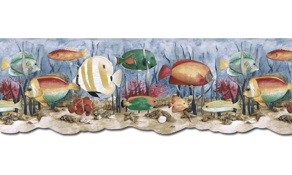 Acquarium PB58035DB Wallpaper Border