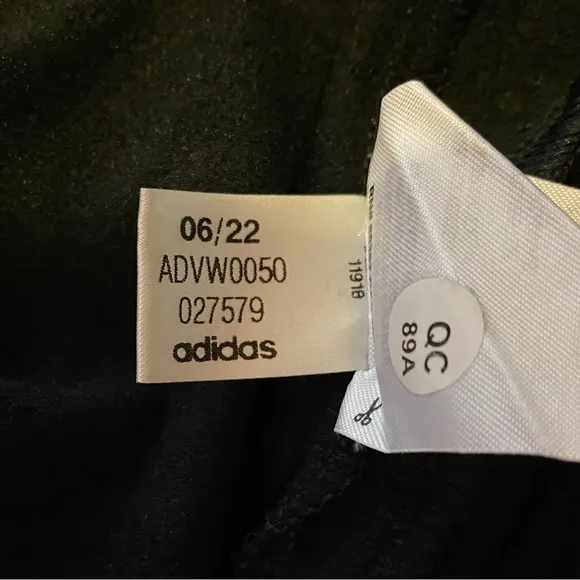 adidas Black Long Sleeve Full Zip Front Golf Jacket Size Small