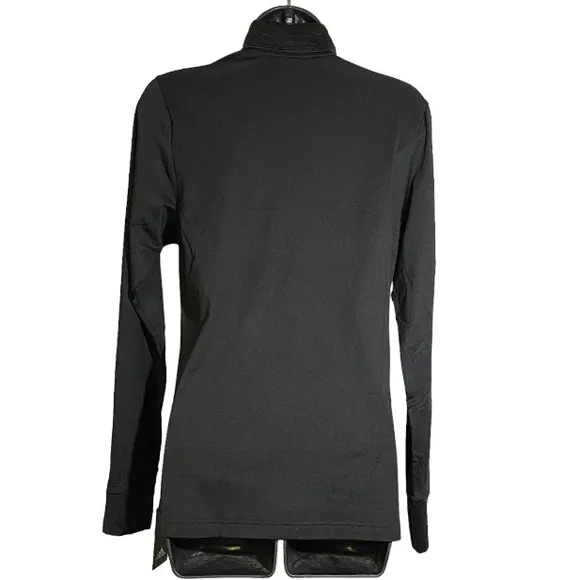 adidas Black Long Sleeve Full Zip Front Golf Jacket Size Small