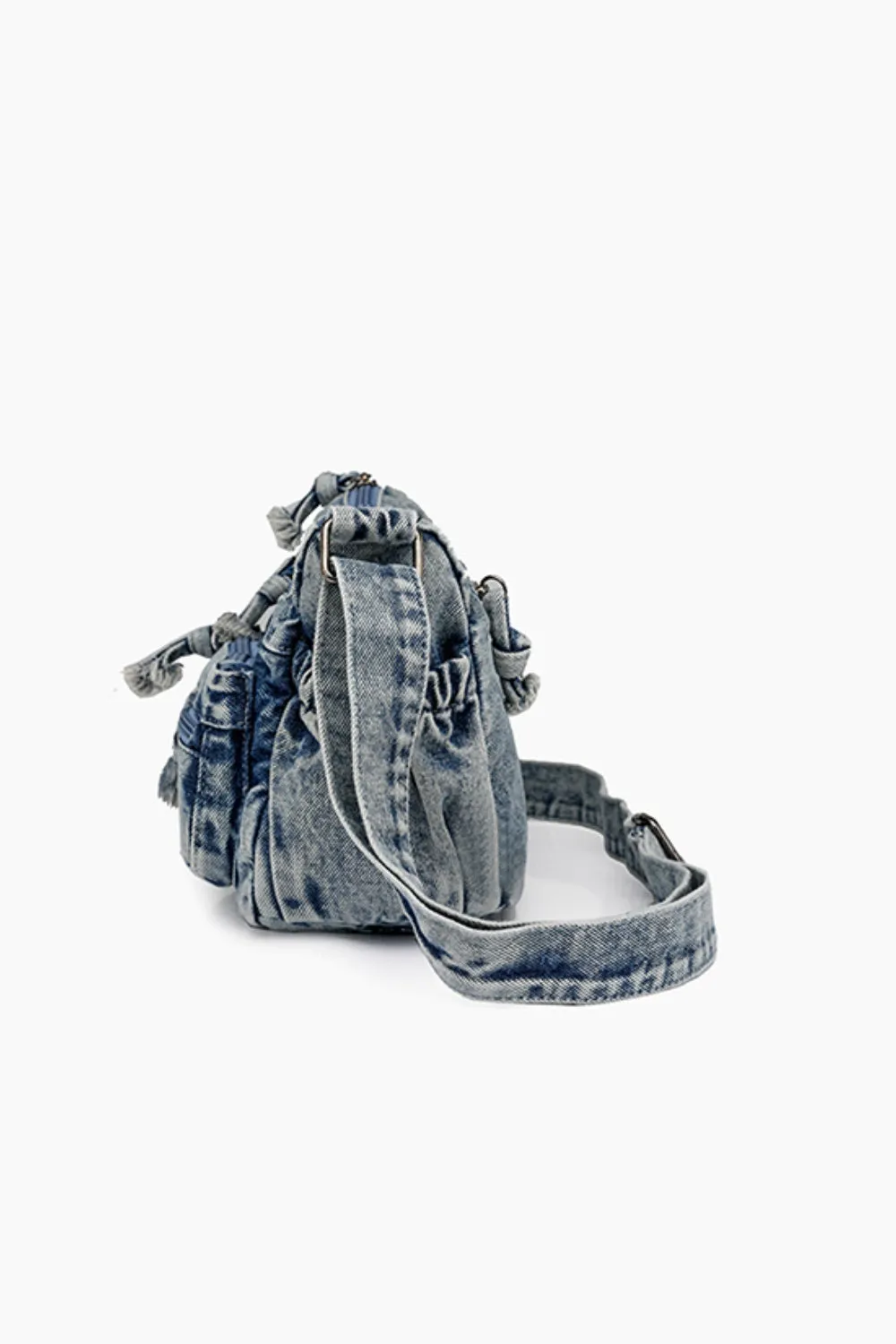 Adjustable Denim Crossbody Bag with Comfortable Strap | Stylish and Versatile Everyday Accessory