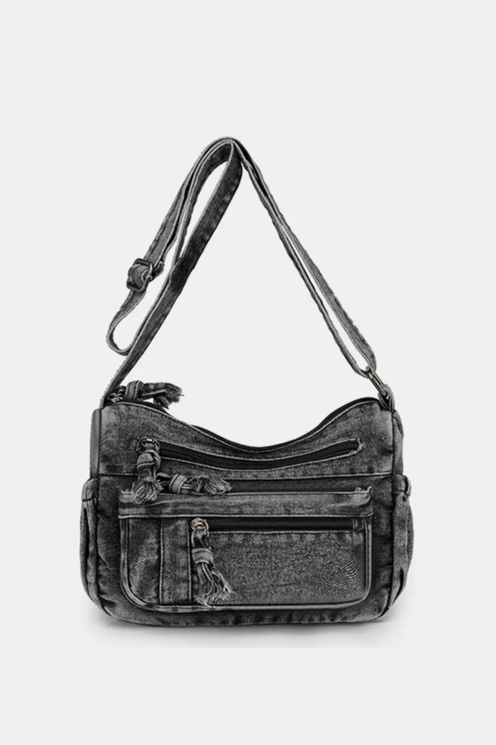 Adjustable Denim Crossbody Bag with Comfortable Strap | Stylish and Versatile Everyday Accessory