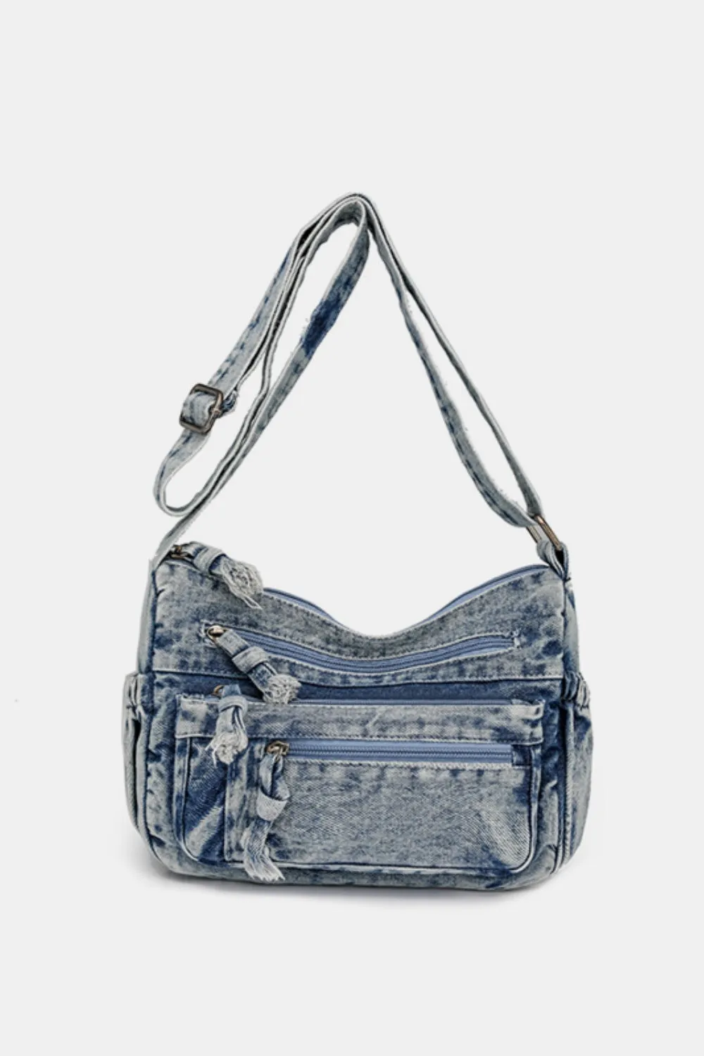 Adjustable Denim Crossbody Bag with Comfortable Strap | Stylish and Versatile Everyday Accessory