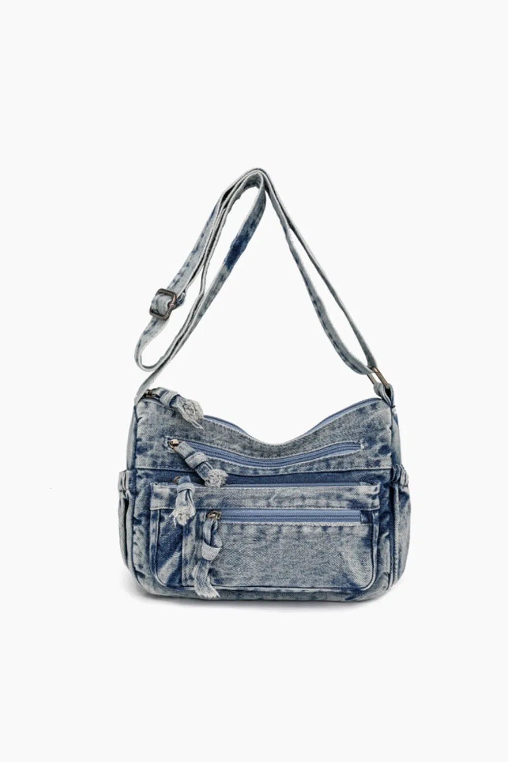 Adjustable Denim Crossbody Bag with Comfortable Strap | Stylish and Versatile Everyday Accessory