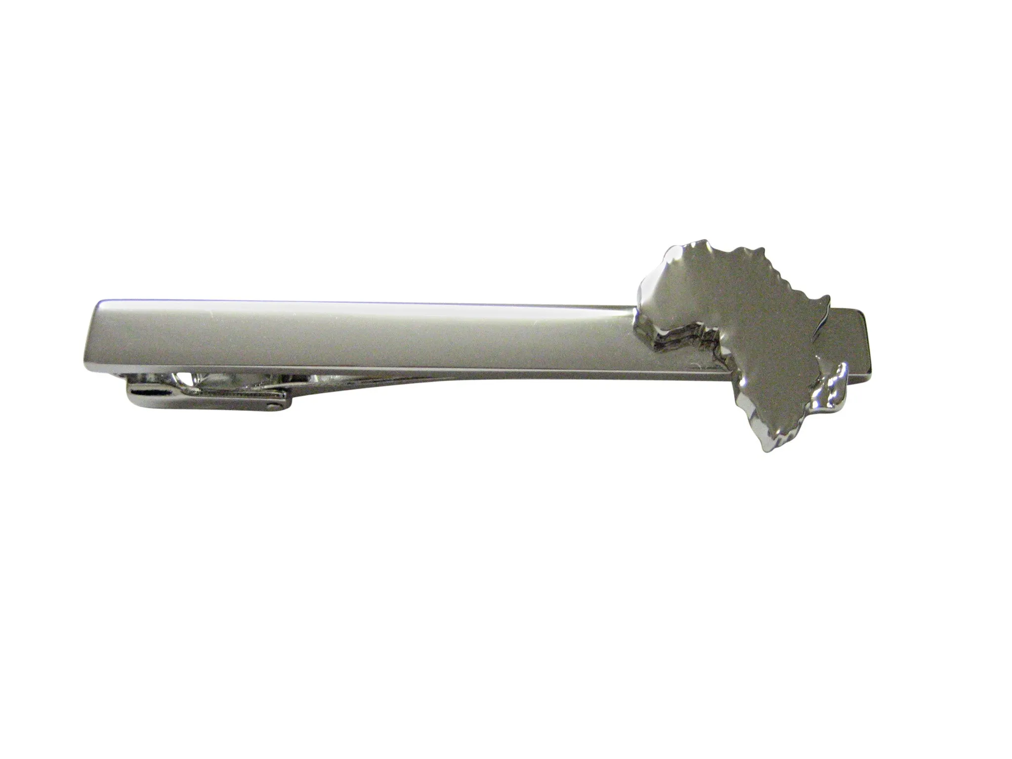 Africa Map Shape Square Tie Clip