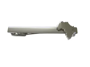 Africa Map Shape Square Tie Clip