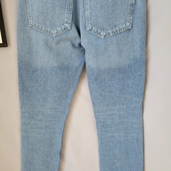 Agolde Riley High Rise Straight Crop Endeavor Denim Jean 25