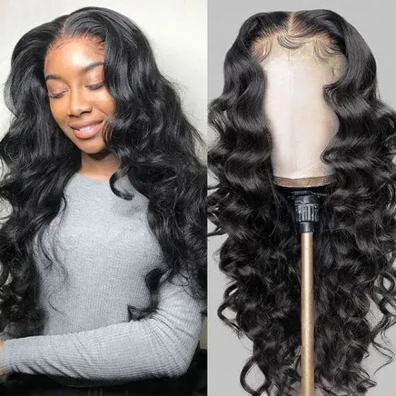 Alipop 4x4 Lace Closure Wig Loose Wave Human Hair Wigs Pre Plucked Wigs Real Hair