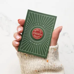 Alphabet Bags - Mince Pie Appreciation Society Enamel Pin