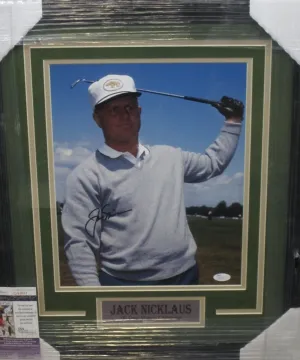 American Golfer Jack Nicklaus Signed 16x20 Photo Framed & Matted with JSA COA