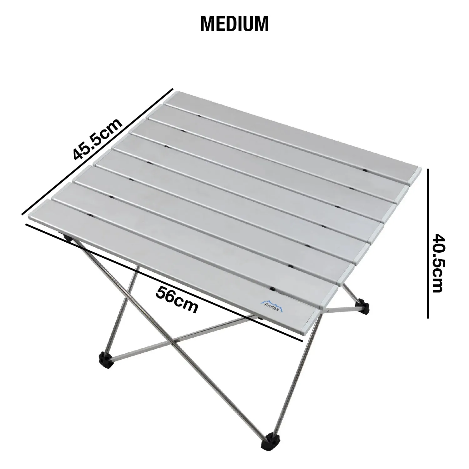 Andes Portable Folding Aluminium Camping Table Outdoor Picnic Beach Table