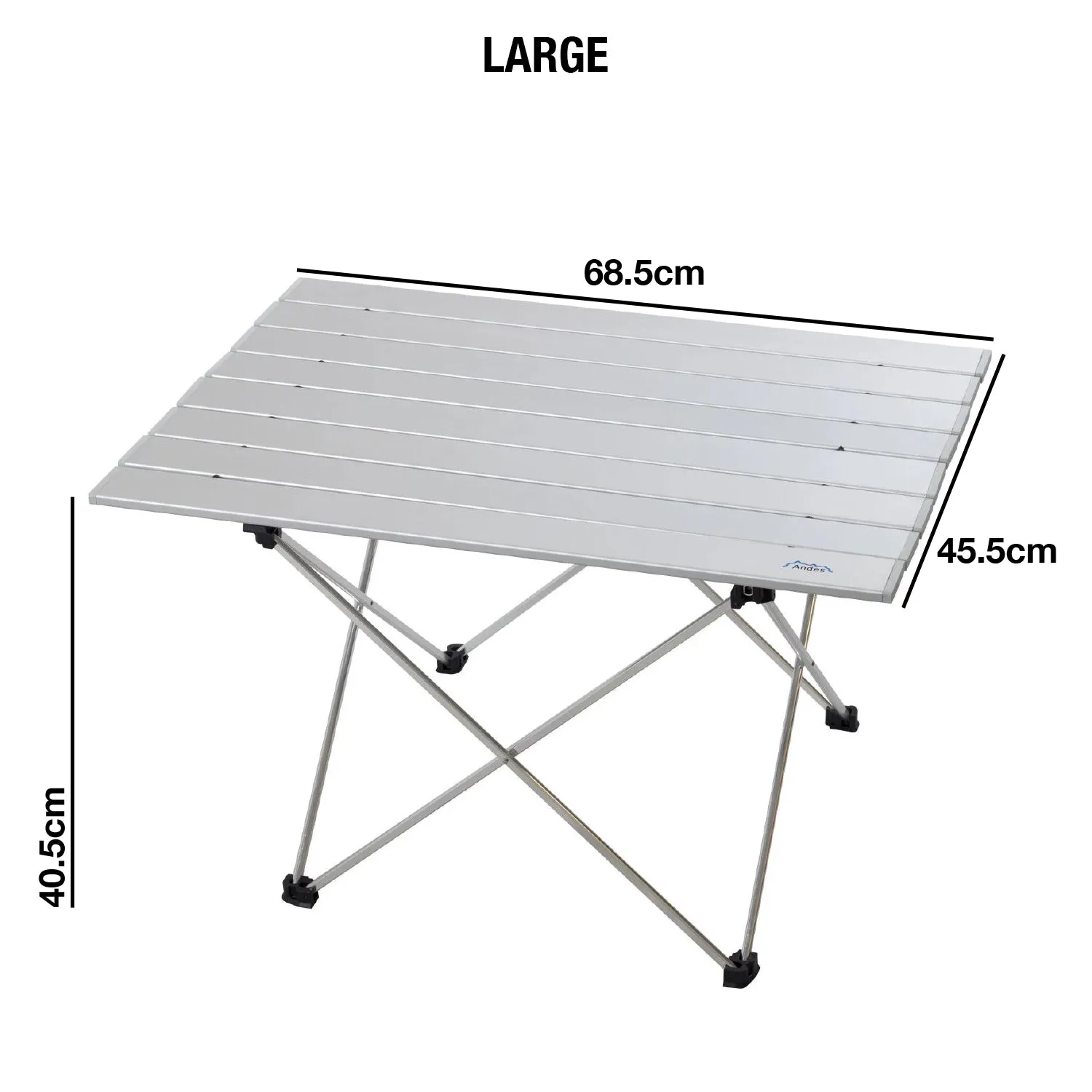 Andes Portable Folding Aluminium Camping Table Outdoor Picnic Beach Table
