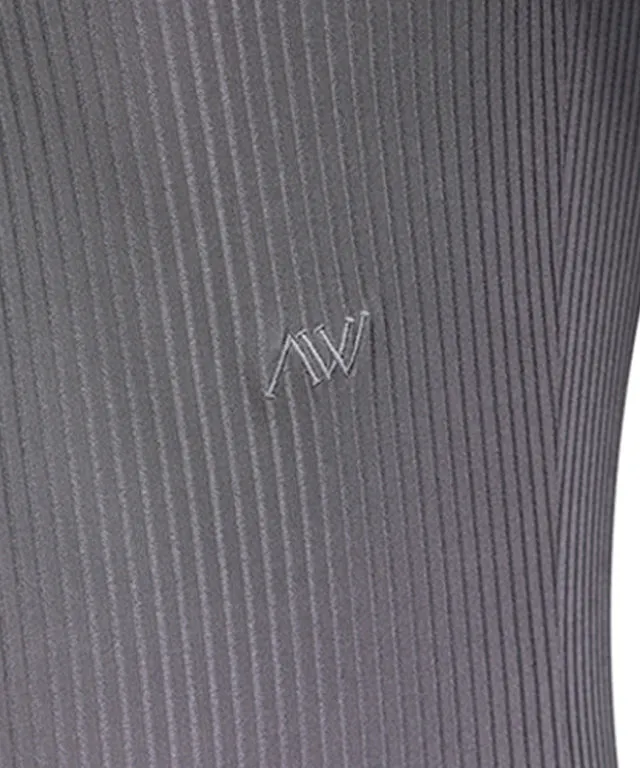 ANEW Golf: Women Zipper Point Golgi Long T-shirt - Gray