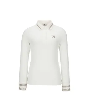 ANEW Golf Women's Knit Collar Long T-Shirt - Ivory