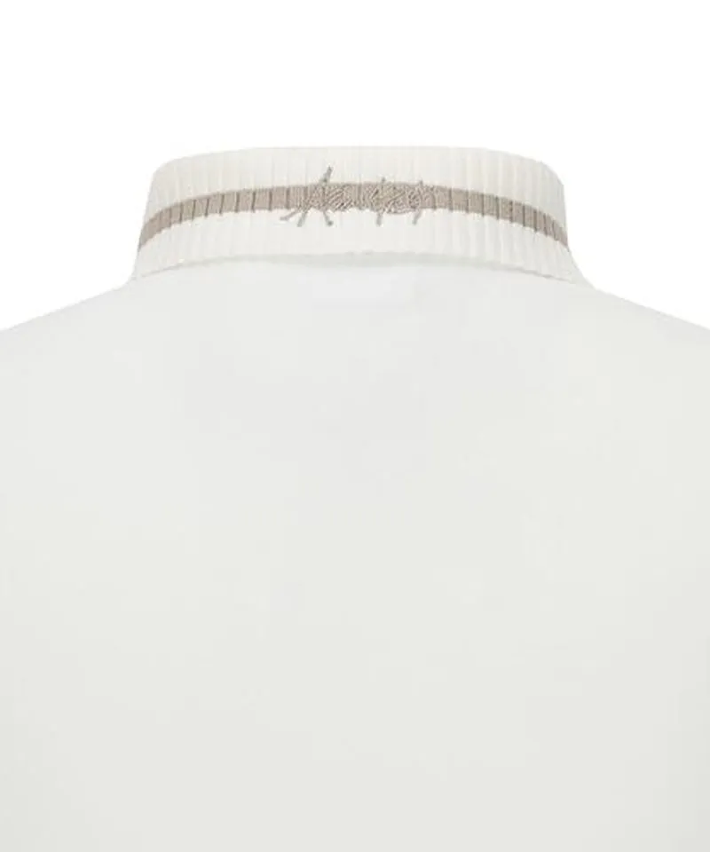 ANEW Golf Women's Knit Collar Long T-Shirt - Ivory