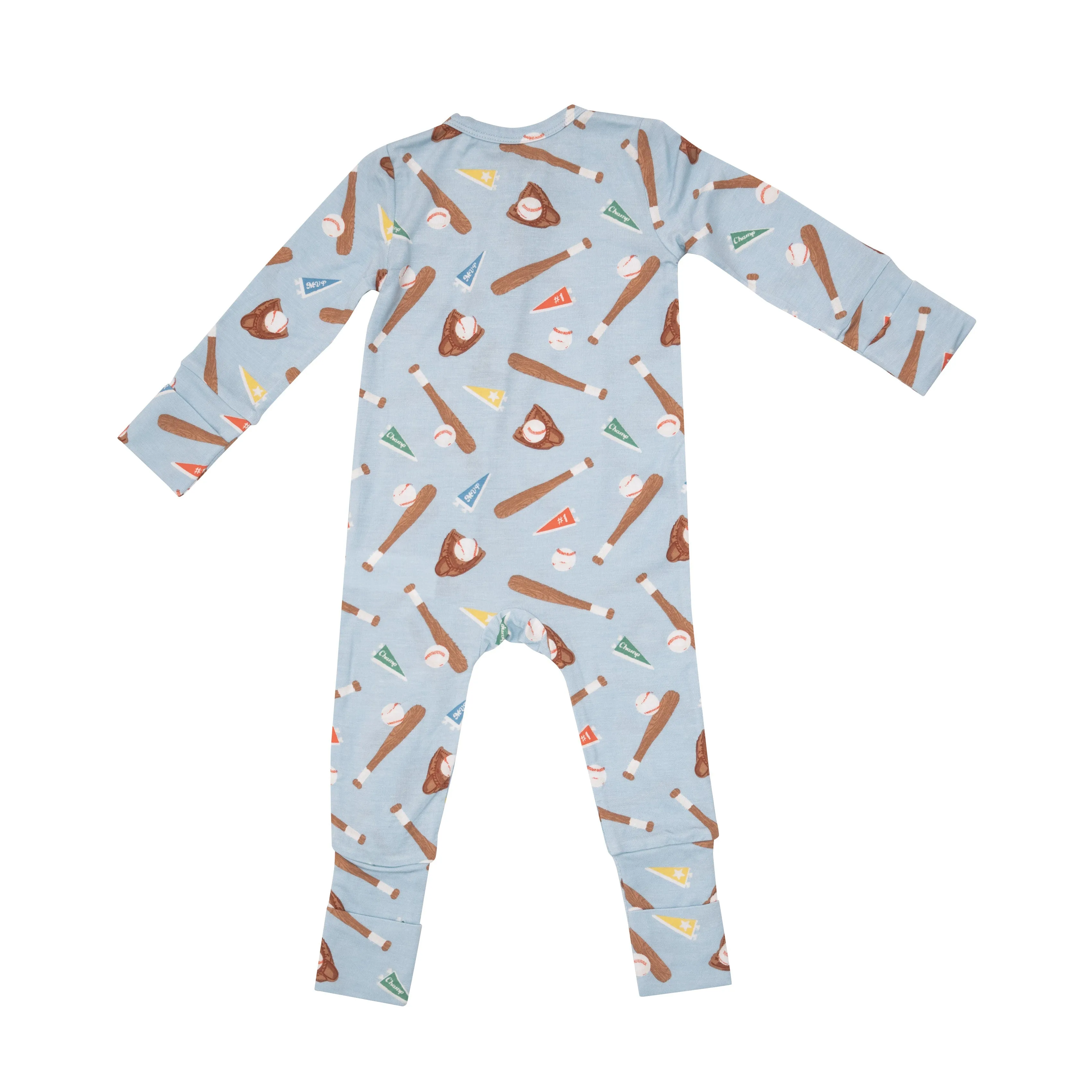 Angel Dear Baseball 2 Way Zipper Romper