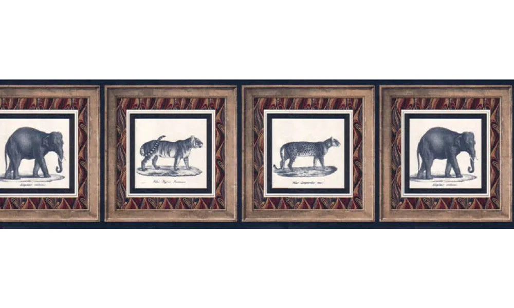Animals WD2162B Wallpaper Border