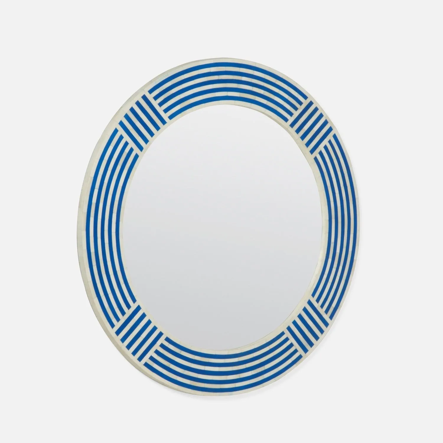 Athena Pacific Blue Bone Tile Mirror
