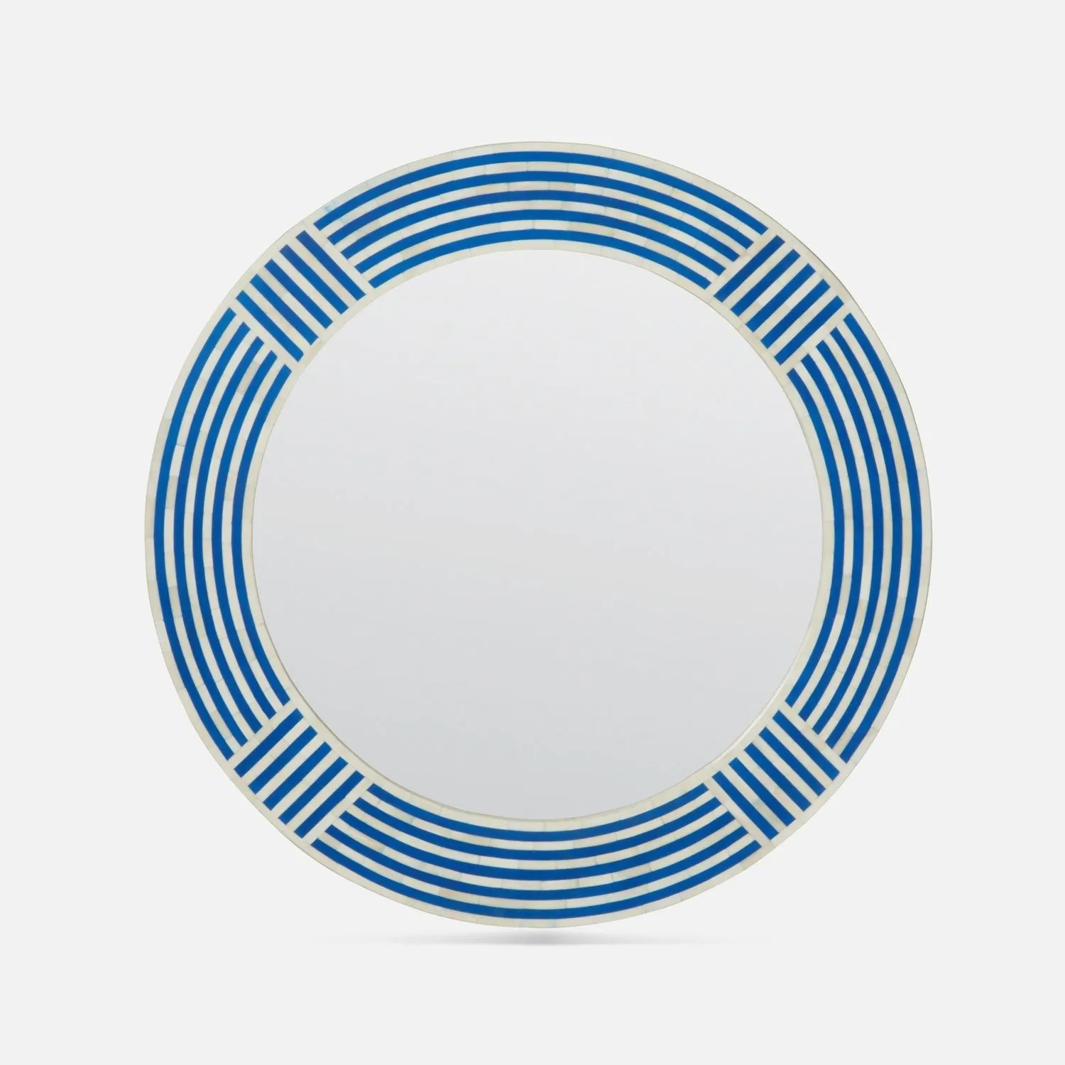 Athena Pacific Blue Bone Tile Mirror