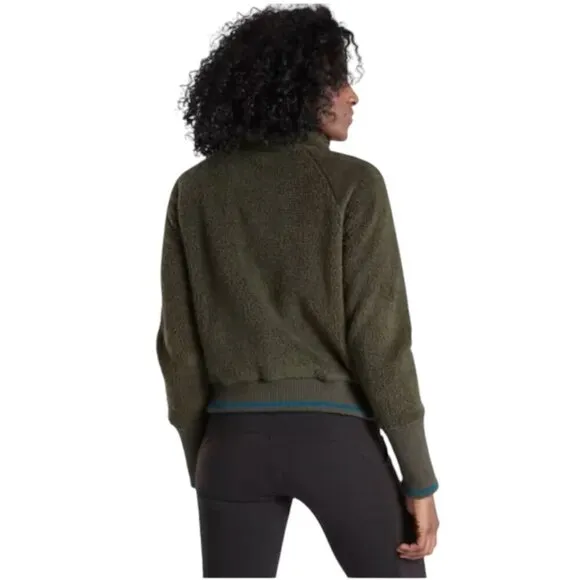 Athleta Tugga Sherpa Jacket, Mountain Olive, Small