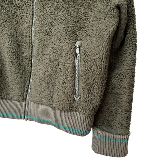 Athleta Tugga Sherpa Jacket, Mountain Olive, Small