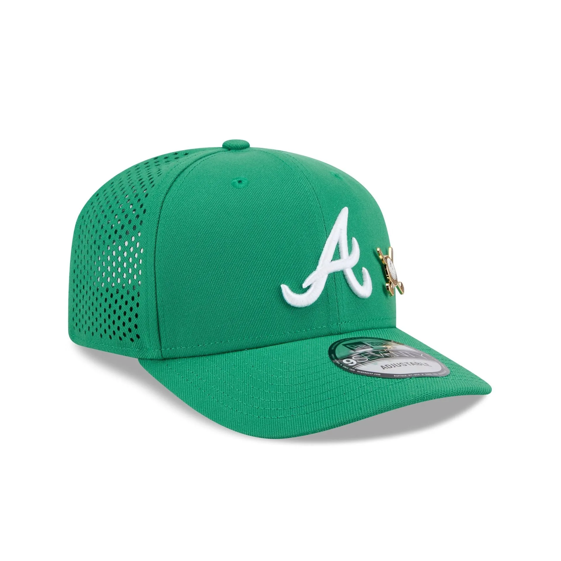 Atlanta Braves Tee Time 9SEVENTY Trucker Hat