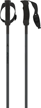 Atomic All Mountain Carbon SQS Mens Ski Poles - Black/Anthracite