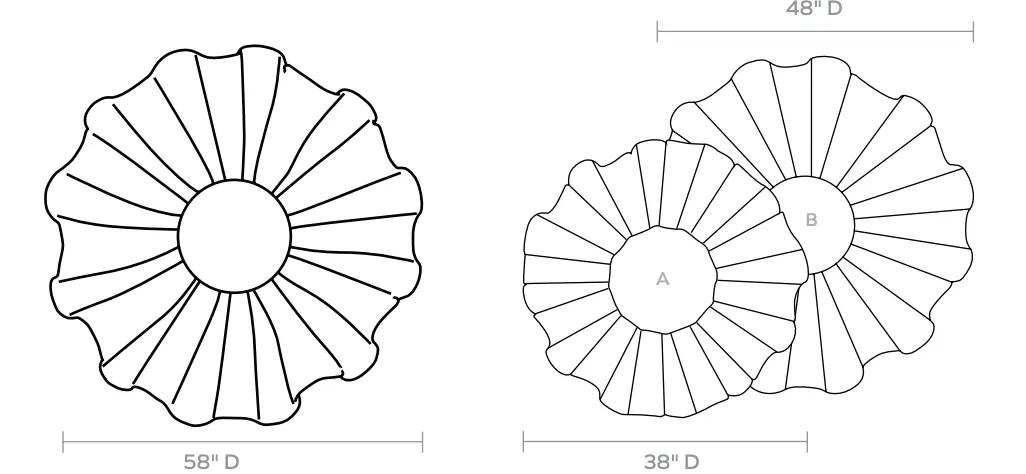 Ava White Round Mirror