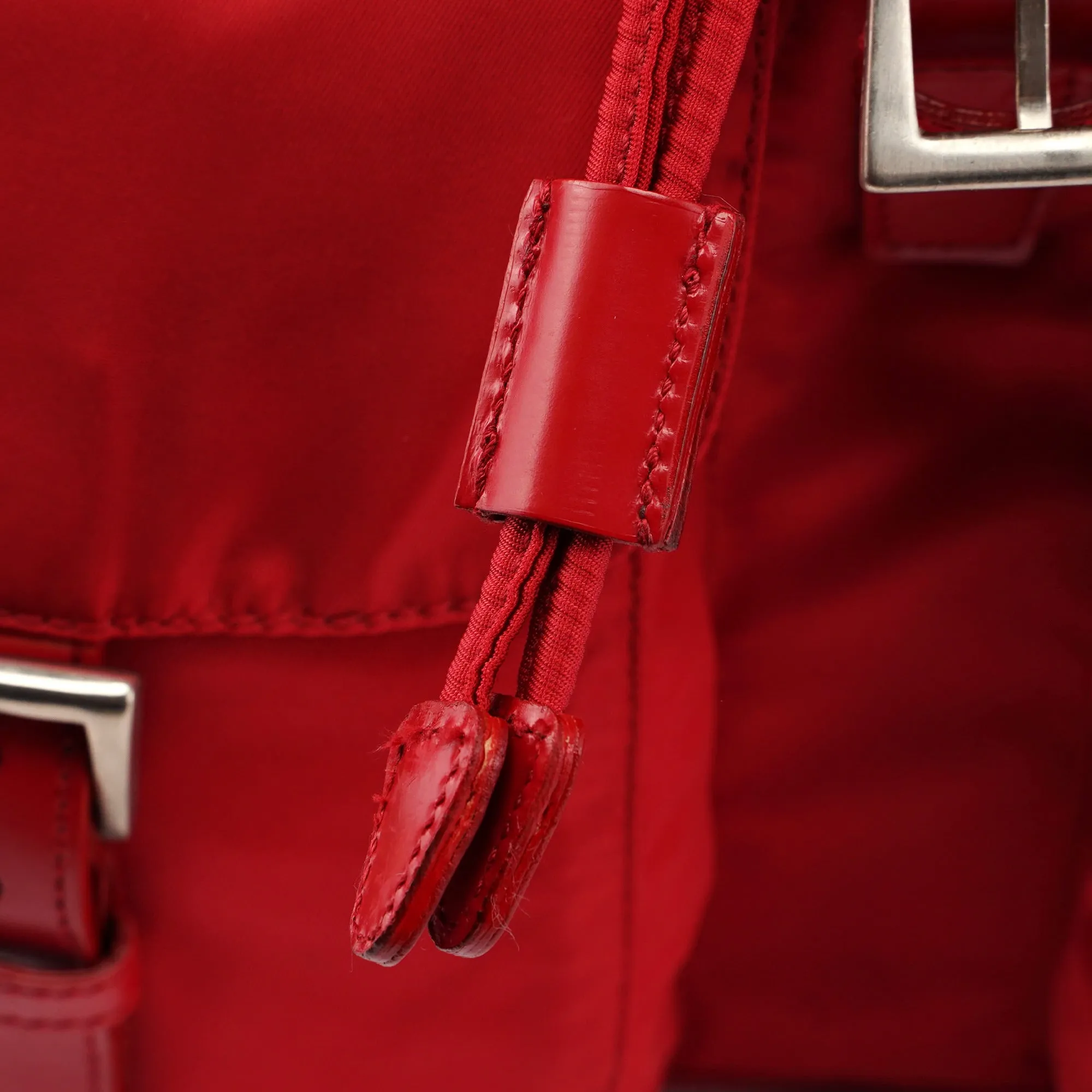 B2811 Tessuto Vela Red Backpack