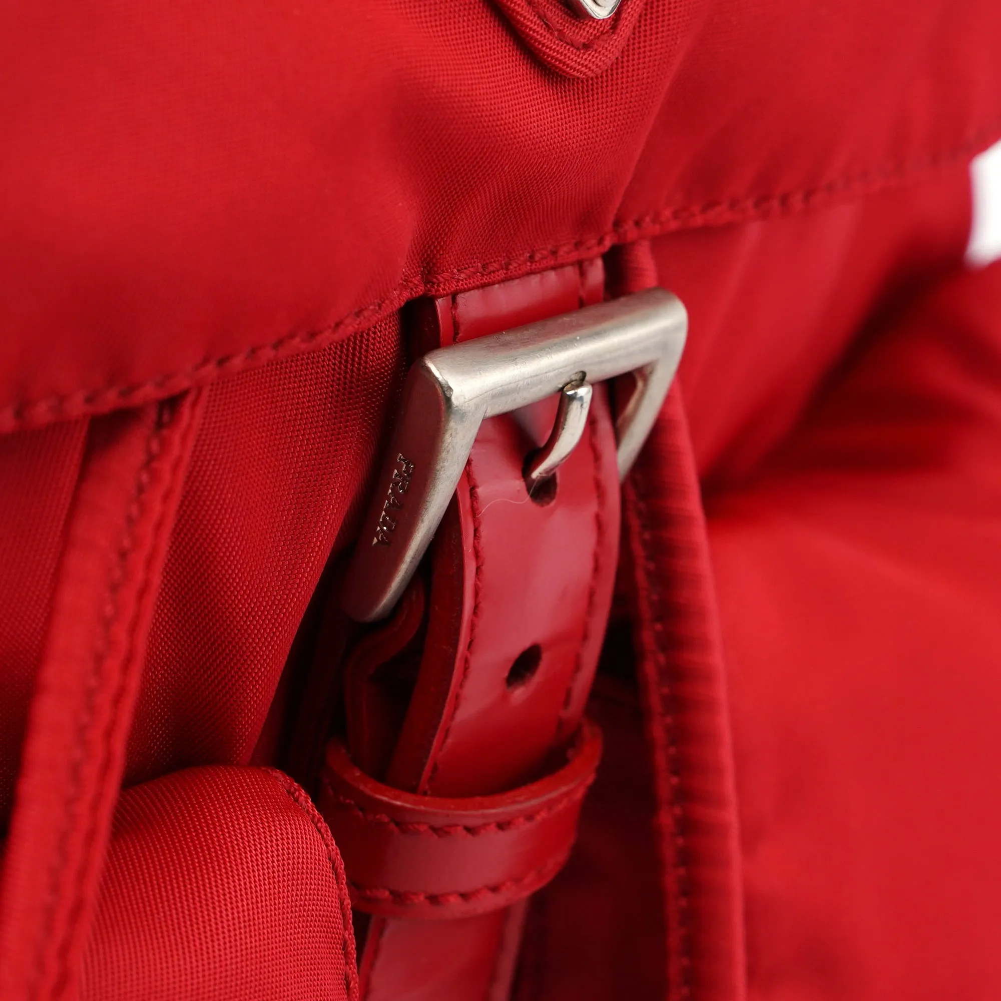B2811 Tessuto Vela Red Backpack