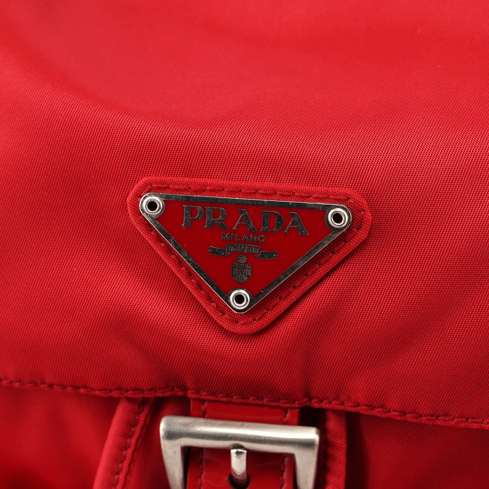 B2811 Tessuto Vela Red Backpack