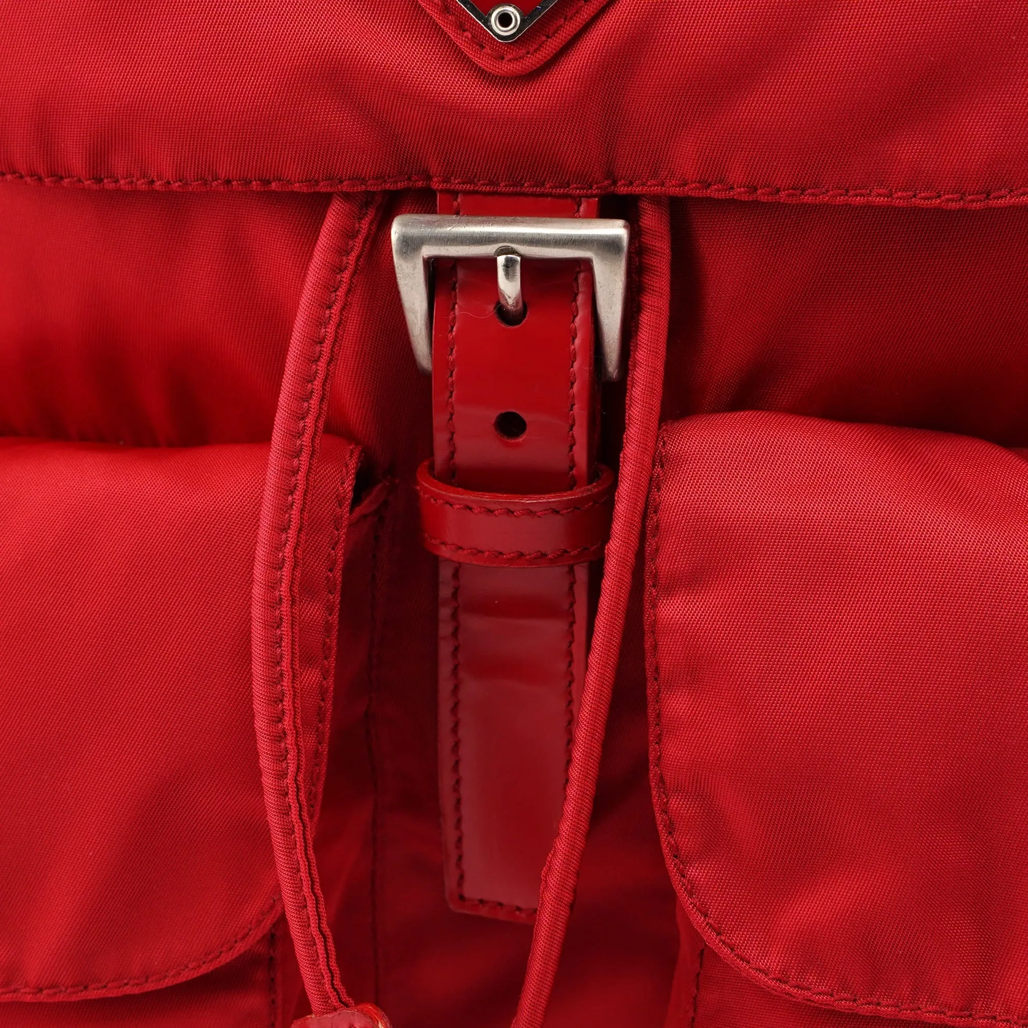 B2811 Tessuto Vela Red Backpack