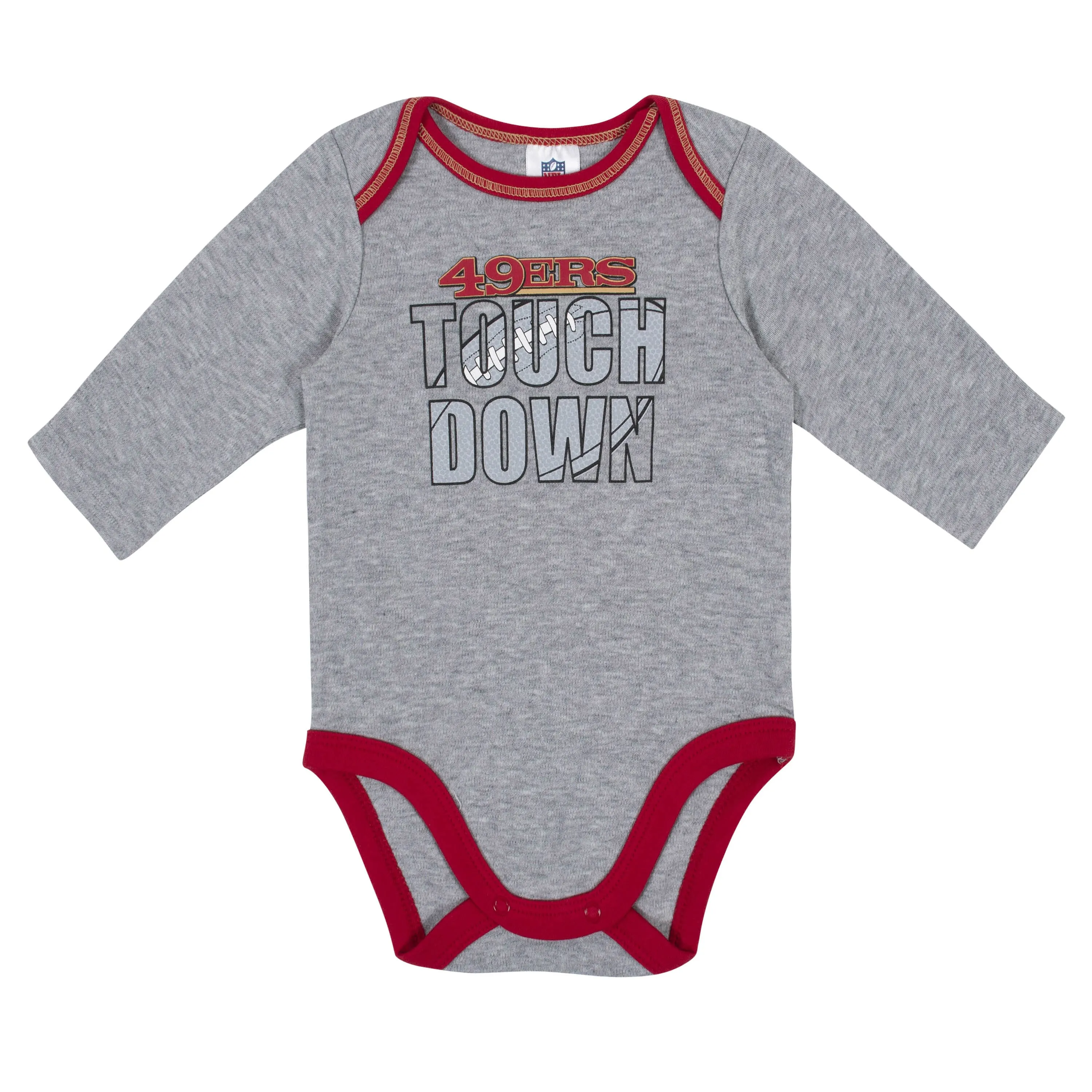 Baby Boys San Francisco 49ers Long Sleeve Bodysuit, 2-pack 