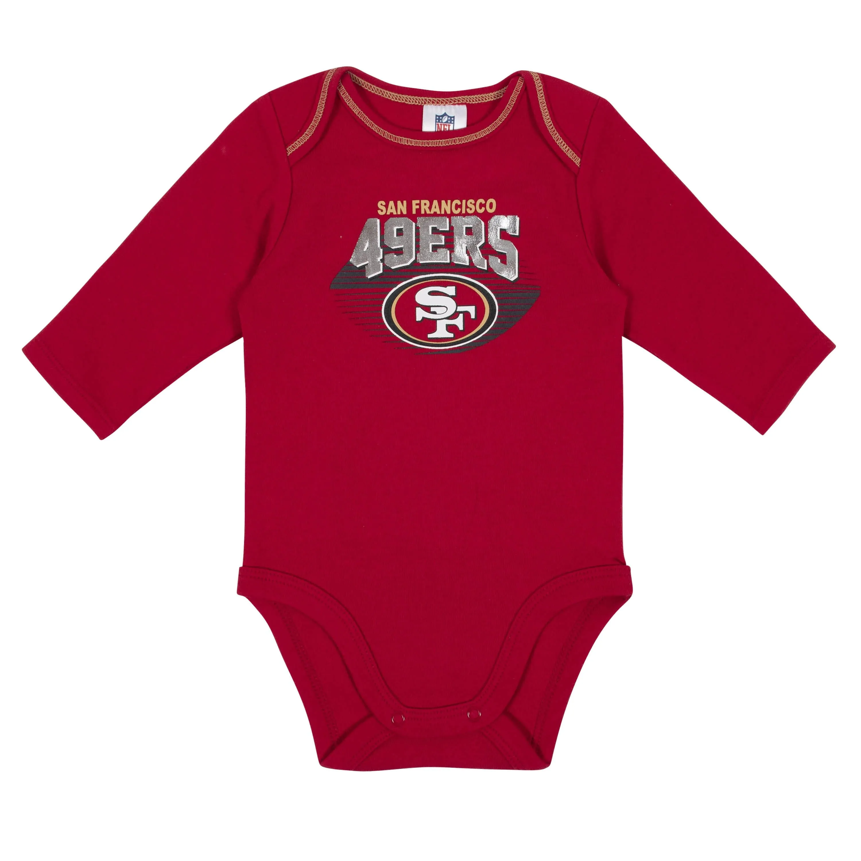Baby Boys San Francisco 49ers Long Sleeve Bodysuit, 2-pack 
