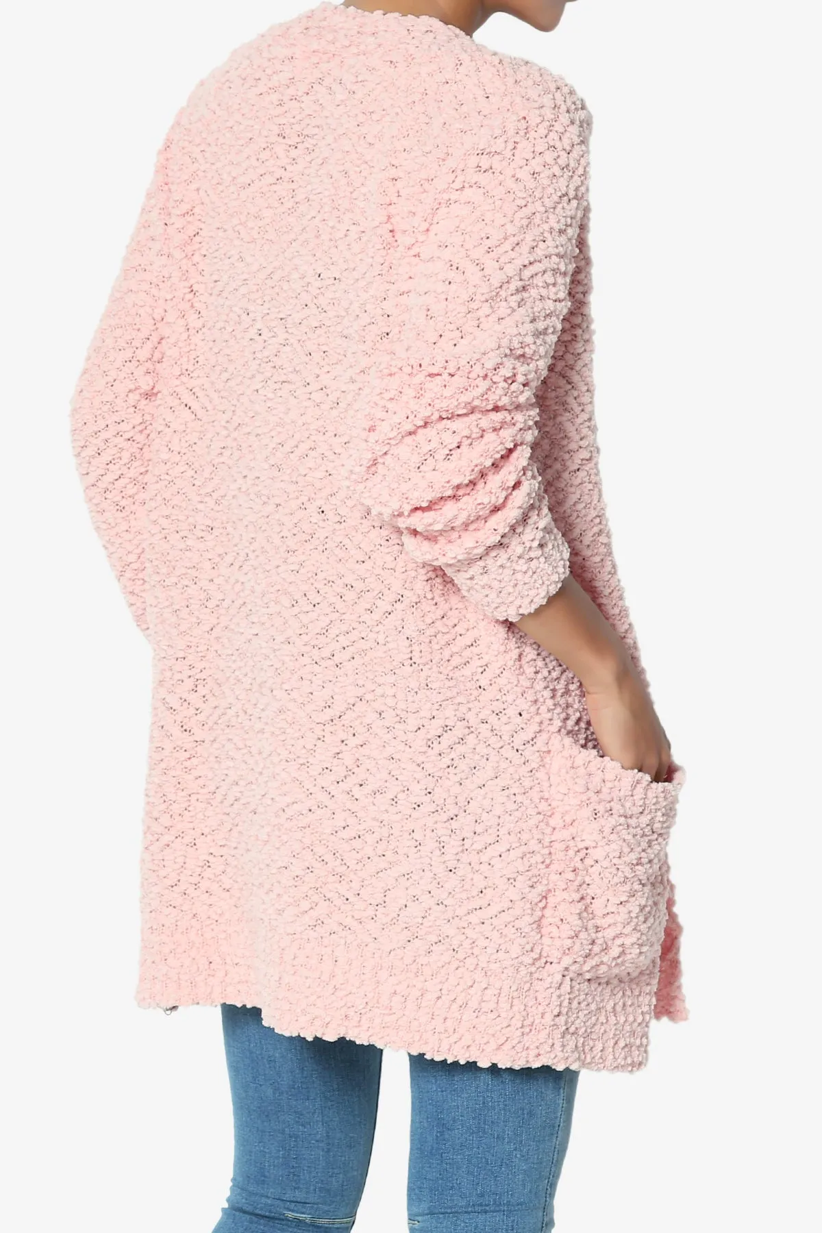 Barry Button Teddy Knit Sweater Cardigan PLUS